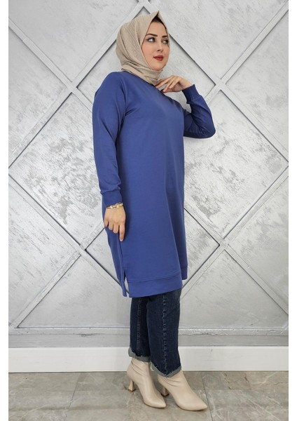 Kadın Etiket Detaylı Takma Kol Tesettür Tunik fiyatları