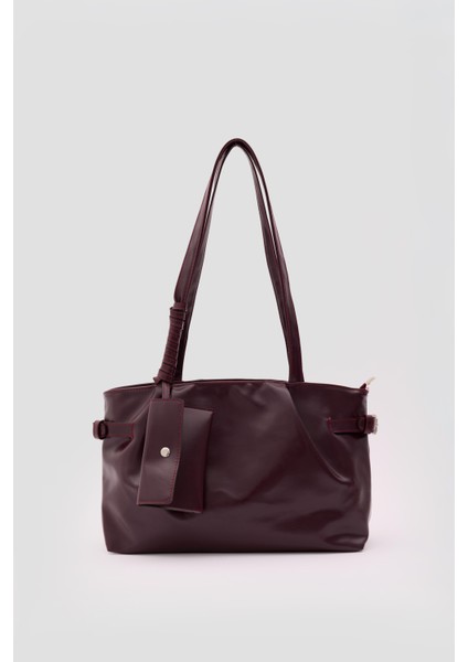 Bybo Vintage Omuz Çantası Mürdüm