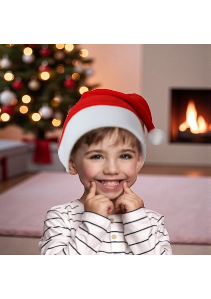 Çocuk Noel Baba Şapkası Polar