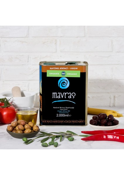 Organik Natürel Birinci Zeytinyağı - Olgun Hasat 2 Litre
