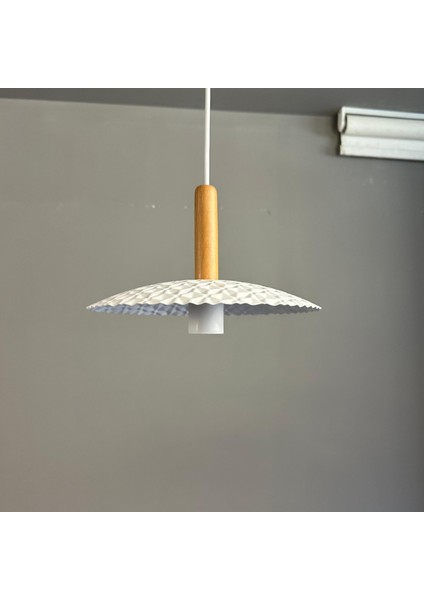 Avola Beyaz Metal Avize Tekli Ahşap Başlık Mutfak Modern Dekoratif Sarkıt Aydınlatma fiyatları