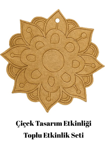 Sınıf Içi Toplu Mandala Etkinlik Seti - Etkinlik Seti - Mandala Boyama - Ahşap Etkinlik modelleri