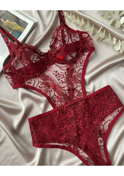 Balenli Kapsız Dantelli Bodysuit modelleri