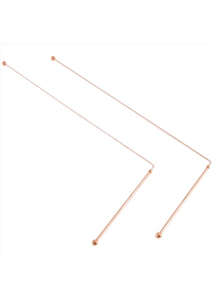 Bakır Dowsing Çubukları -% 99 9 Saf Bakır 2pcs Çubuklar Enerji Su Cadısı Dedektörü (Yurt Dışından)