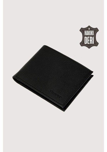 Hakiki Deri Erkek Cüzdan Siyah SMR2004