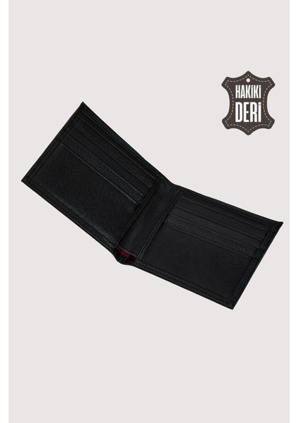 Hakiki Deri Erkek Cüzdan Siyah SMR2004 indirimleri