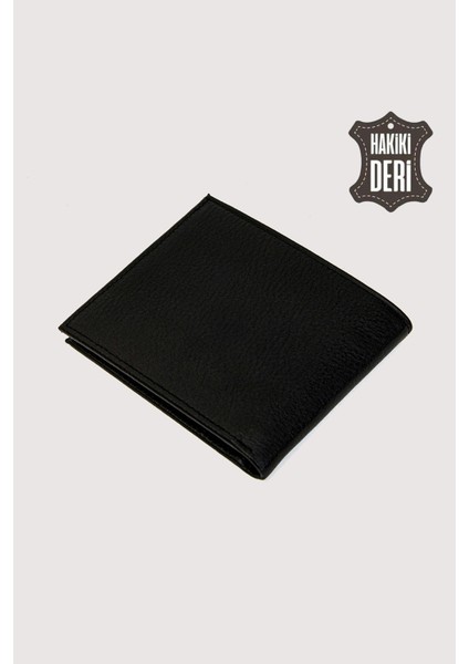 Hakiki Deri Erkek Cüzdan Siyah SMR2004