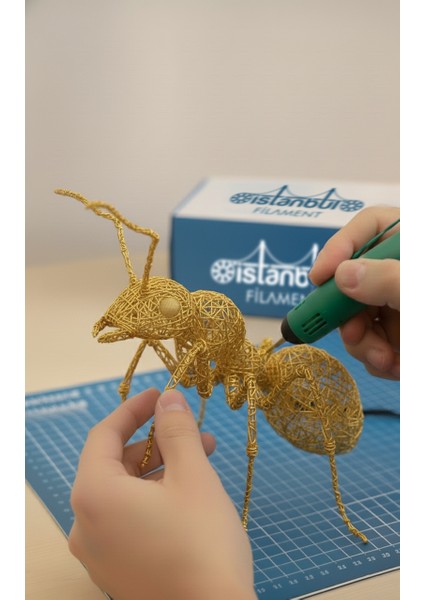 Istanbul Filament 3D Baskı Pla Filament Gold - Altın 1 kg Ø 1,75MM ± 0,05 mm Bambu Lab Uyumlu