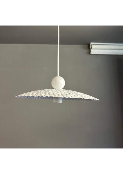 Zetra Beyaz Metal Avize Tekli Beyaz Boncuk Başlık Mutfak Modern Dekoratif Sarkıt Aydınlatma modelleri