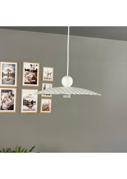 Zetra Beyaz Metal Avize Tekli Beyaz Boncuk Başlık Mutfak Modern Dekoratif Sarkıt Aydınlatma indirimleri