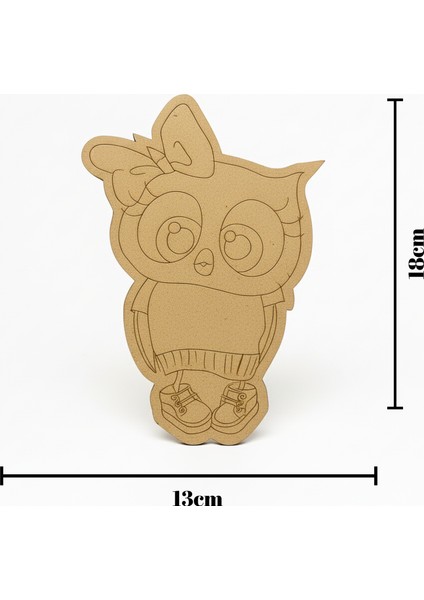 Ahşap Baykuş Boyama - Toplu Etkinlik/aktivite - Sınıf-Okul Eğitici Etkinlik (10 Adet) indirimleri