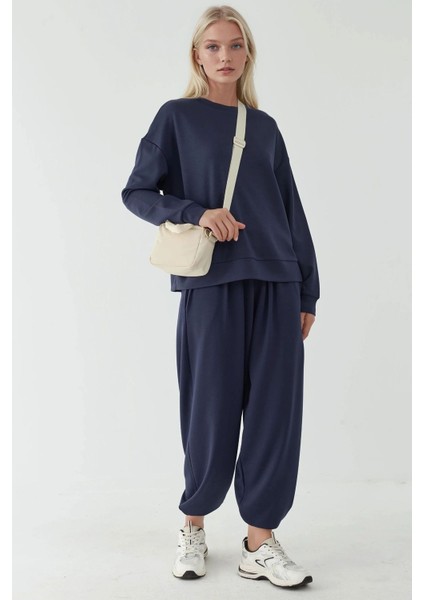 Kadın Cepli Modal Touch Şalvar Pantolon Lacivert fiyatları