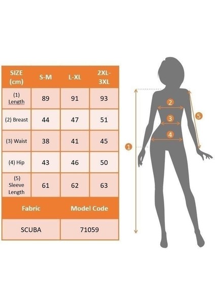 Kadın Uzun Kollu Bisiklet Yaka Scuba Midi Boy Elbise fırsatları