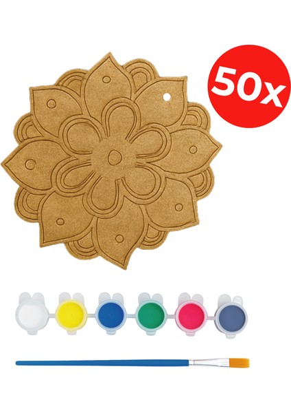 Mandala Aktivite Seti - Toplu Etkinlik Seti - Hazır Etkinlik Kiti - Ahşap Boyama indirimleri