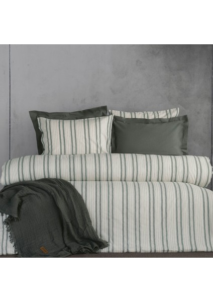 Linea Nevresim & Yatak Örtüsü Seti - Haki