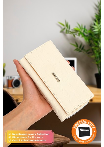 Orijinal Just Polo Collection Lüks Yumuşak Deri Bozuk & Kağıt Para Bölmeli Şık Kartlıklı Cüzdan