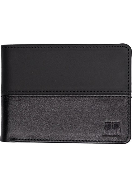 Hakiki Deri Erkek Çift Renk Cüzdan | Prag 5317