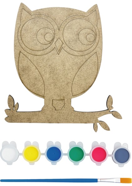 Ahşap Baykuş Boyama - Toplu Etkinlik/aktivite - Sınıf-Okul Eğitici Etkinlik indirimleri