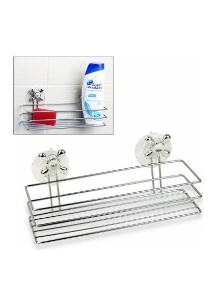 Banyo Organizeri - Çok Amaçlı Dörtgen Vantuzlu + Buzdolabı Düzenleyici Sepet - Beyaz - 2li Set N7Z60 fiyatları