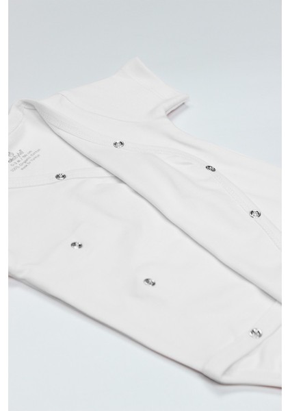 Organik Natural Basic Style Kruvaze Yarım Kol Body BS17101 Beyaz fırsatları