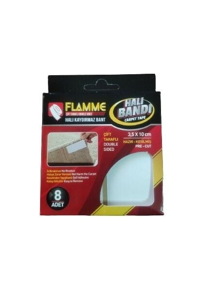Flamme Halı Kaydırmaz Pedler 8 Adet fiyatları
