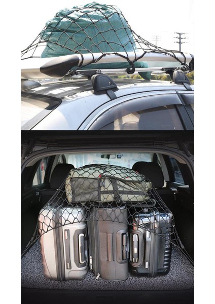 Elastik Bagaj Filesi 120X80 cm – 155X95 Cm’e Kadar Genişler | Araç Üstü, Kamp ve Seyahat Için 722327 indirimleri