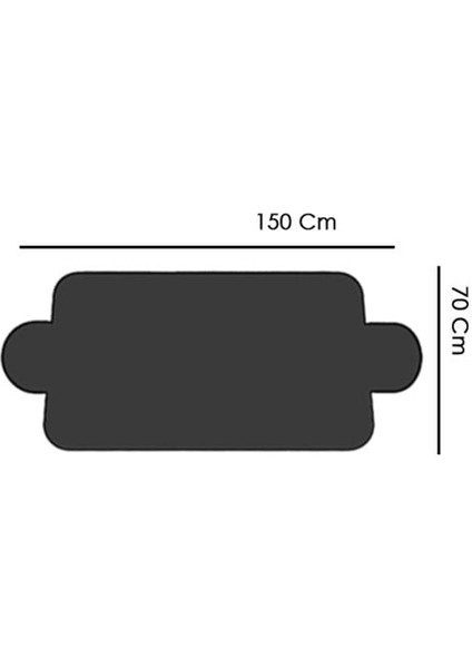 Araç Ön Cam Güneşliği (150X70 Cm) - Siyah fiyatları
