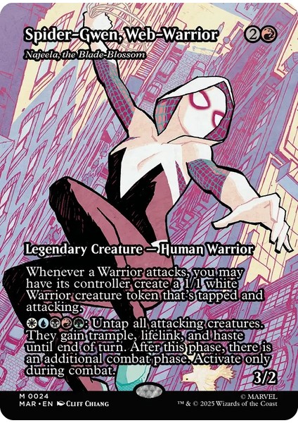 Spider-Gwen, Web-Warrior M-0024 Lisanslı Oyun Kartı