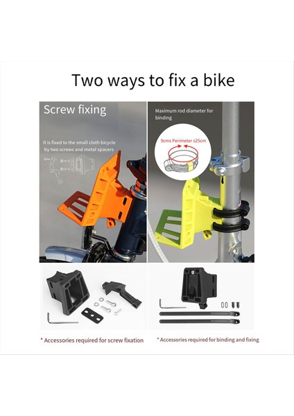 Rhinowalk Bisiklet Ön Çantası Brompton Sarısı Için Yük Taşıyıcı Taban (Yurt Dışından) modelleri