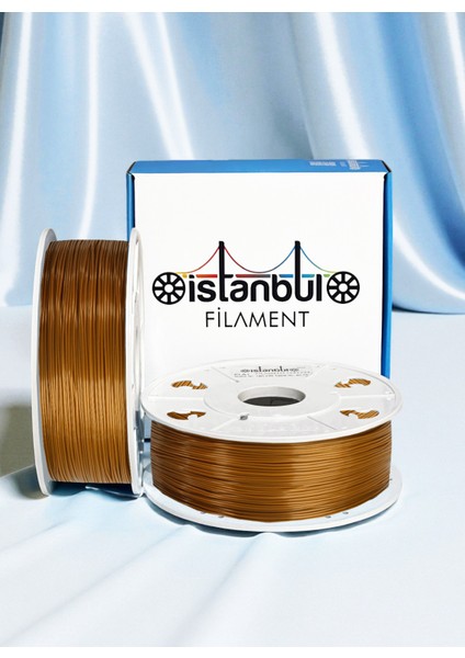 Istanbul Filament 3D Baskı Pla Filament Bakır 1 kg Ø 1,75MM ± 0,05 mm Bambu Lab Uyumlu