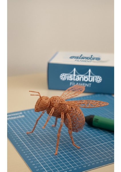 Istanbul Filament 3D Baskı Pla Filament Bakır 1 kg Ø 1,75MM ± 0,05 mm Bambu Lab Uyumlu