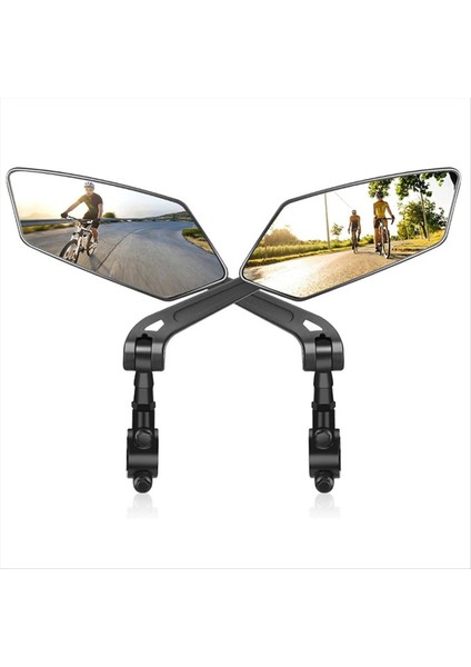 Bisiklet Dikiz Aynası, Ayarlanabilir Döner Gidon Aynası (Yurt Dışından)