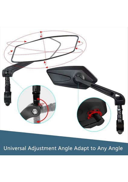 Bisiklet Dikiz Aynası, Ayarlanabilir Döner Gidon Aynası (Yurt Dışından) fırsatları