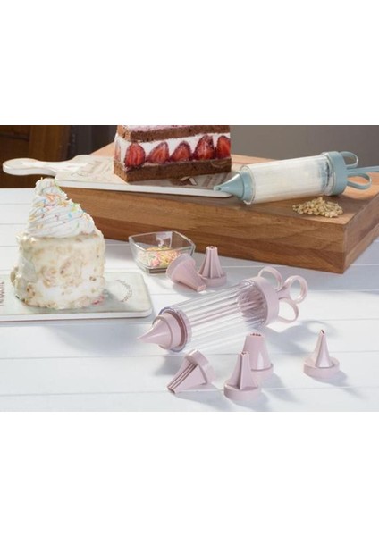 Krema Pompası Seti -Pasta Kek Süsleme Krema Şekillendirme Aparatı Seti fiyatları