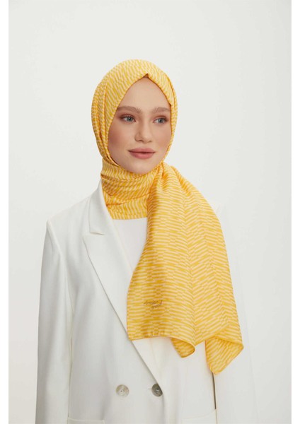 Trend Sarı Pure Lina Şal 10 - 21193