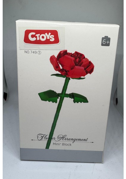 Mini Blok Flower Gül