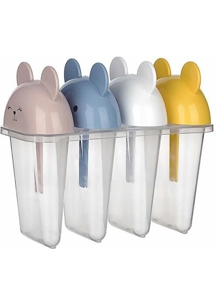 Sevimli Figürlü Meybuz Dondurma Kalıpları 4 Adet modelleri