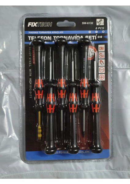 6 Parça Saatçi ve Telefoncu Onarım Tornavida Seti Hassas Tornavida Seti indirimleri