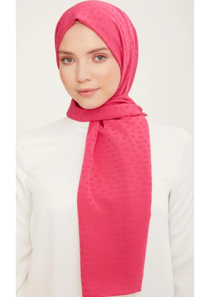 Trend J.capri Şal 4 - 04 - Kalpli Pembe