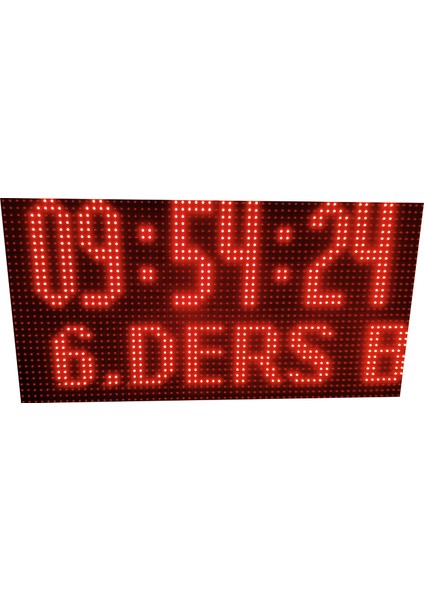 Zilsiz Okul Dijital LED Saat 32X64CM Wifi Haberleşme