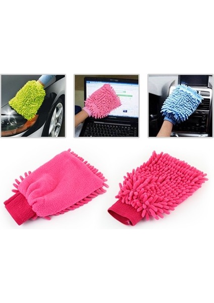 Mikrofiber Temizlik Eldiveni + Mini Araç Içi Temizlik Fırçası - 2li Set I6ULCG fiyatları