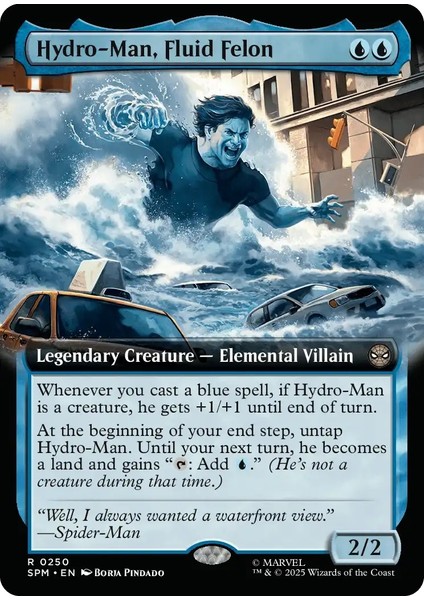 Hydro-Man, Fluid Felon Foil R-0250 Lisanslı Oyun Kartı