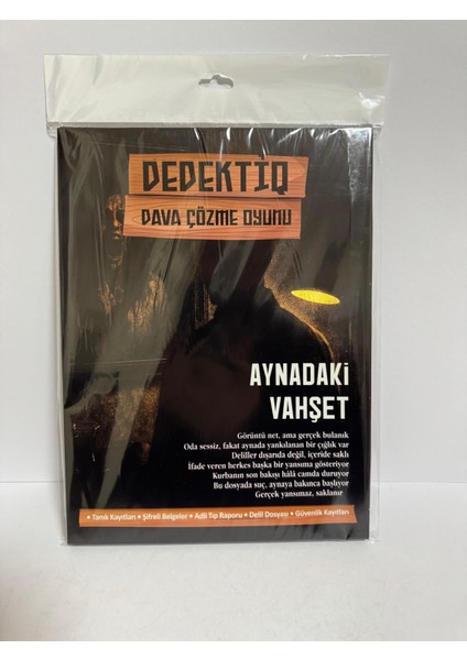 Dedektif Dava Çözme Oyunu Aynadaki Vahşet