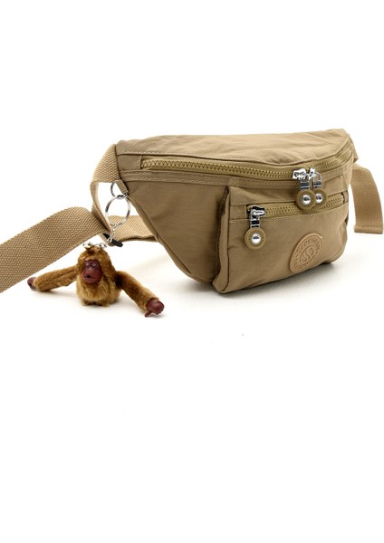 Sanmorris Glc Unisex 3043 Kum Rengi Klinkır Kumaş Suya Dayanıklı Ayarlanabilir Bel ve Omuz Çantası fiyatları