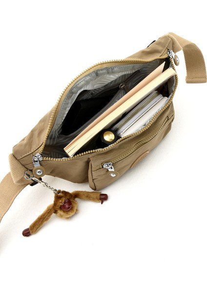 Sanmorris Glc Unisex 3043 Kum Rengi Klinkır Kumaş Suya Dayanıklı Ayarlanabilir Bel ve Omuz Çantası fırsatları