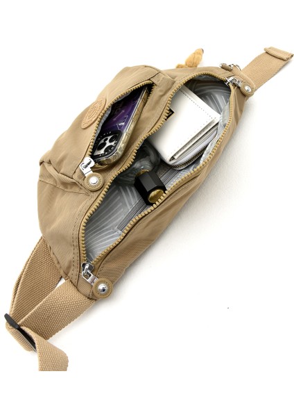 Sanmorris Glc Unisex 3043 Kum Rengi Klinkır Kumaş Suya Dayanıklı Ayarlanabilir Bel ve Omuz Çantası indirimleri