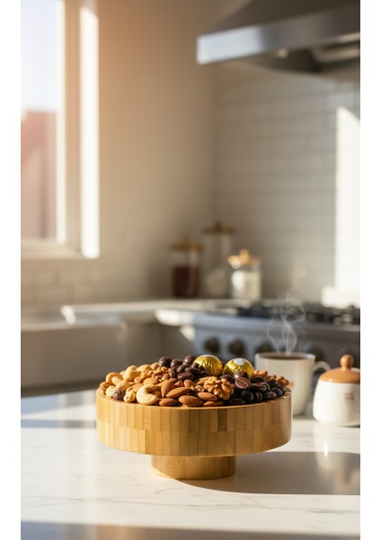 Bambu Standlı Sunum Kasesi 17*8