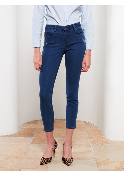 Yeni Sezon Kadın Normal Bel Mercury Skinny Fit Düz Jean Pantolon fırsatları