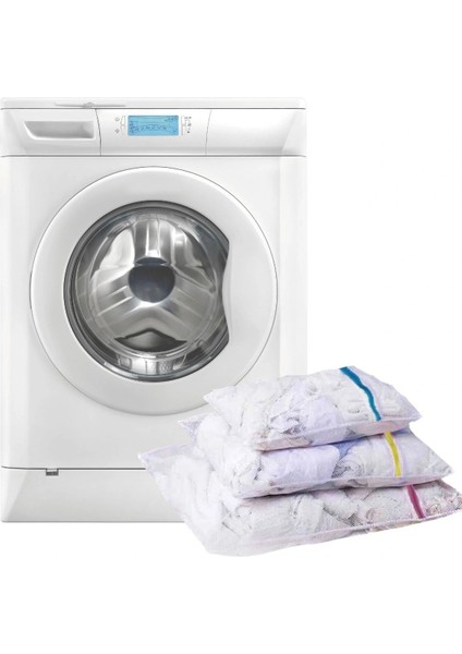 3&amp;#39;lü Çamaşır Yıkama Filesi Set Renkli Fermuarlı Pratik Çamaşır Yıkama Filesi Seti 3 Boy indirimleri