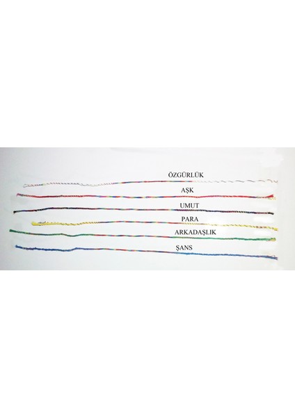 Renkli Şans Bileklikleri ( 6 Adet ) fiyatları